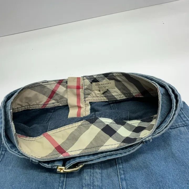 Burberry Burberry Fashionable Denim Mini Skirt 0079 Size 24" / US 00 / IT 34 - 6 Thumbnail