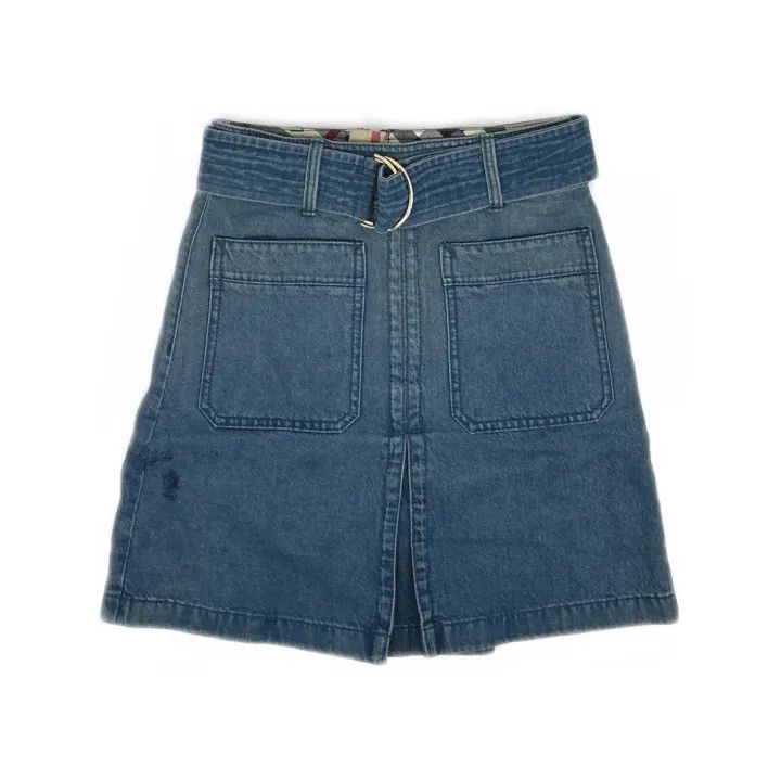 Burberry Burberry Fashionable Denim Mini Skirt 0079 Size 24" / US 00 / IT 34 - 2 Thumbnail