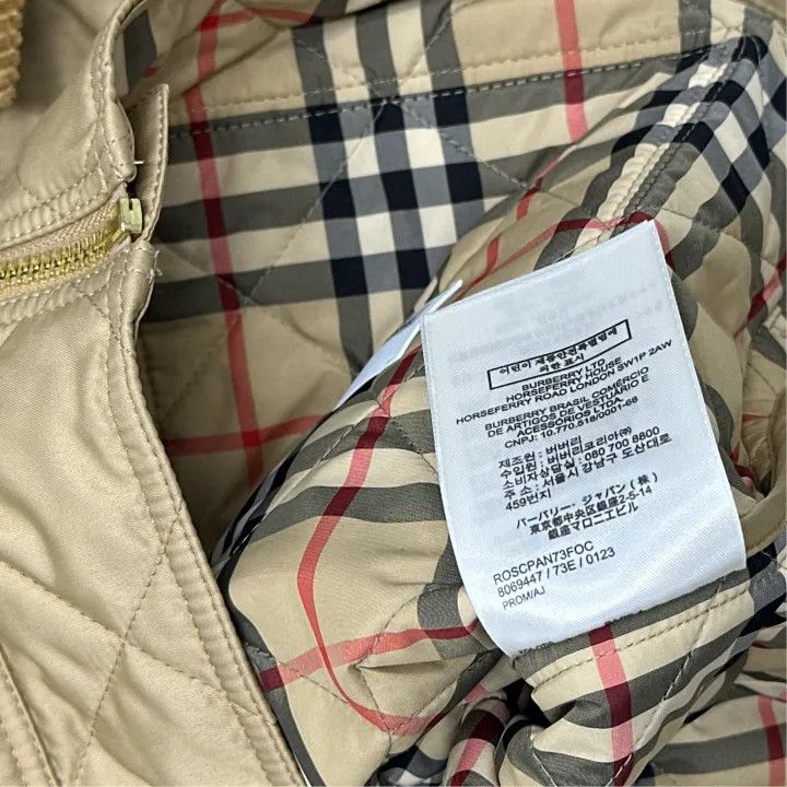 Burberry Burberry Quilted Jacket with Corduroy Collar 0079 Size XL / US 12-14 / IT 48-50 - 5 Thumbnail