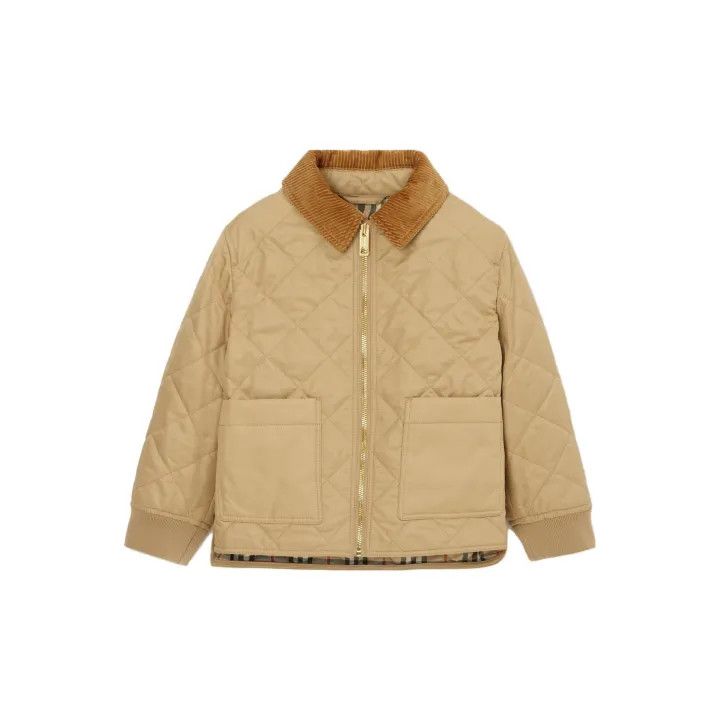 Burberry Burberry Quilted Jacket with Corduroy Collar 0079 Size XL / US 12-14 / IT 48-50 - 2 Thumbnail