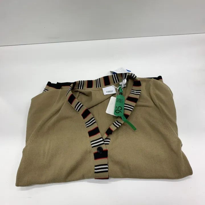 Burberry Burberry Iconic Stripe Merino Wool Cardigan 0079 Size M / US 6-8 / IT 42-44 - 6 Thumbnail