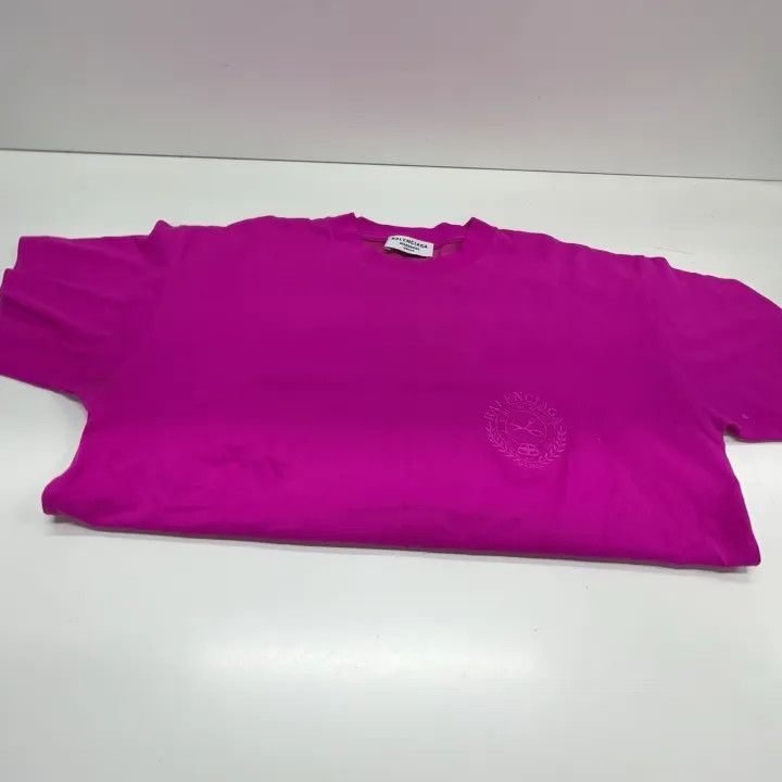 Balenciaga Balenciaga Pink Short Sleeve T-Shirt for Women 0079 Size XS / US 0-2 / IT 36-38 - 10 Thumbnail