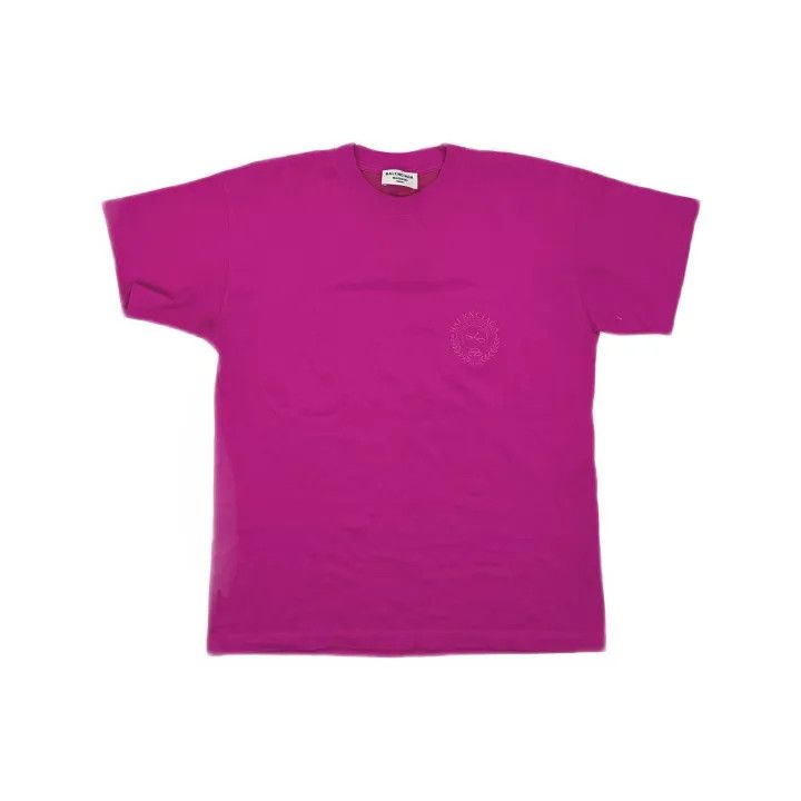 Balenciaga Balenciaga Pink Short Sleeve T-Shirt for Women 0079 Size XS / US 0-2 / IT 36-38 - 2 Thumbnail