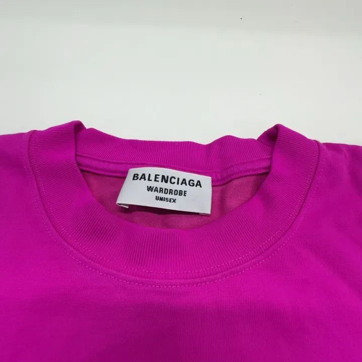 Balenciaga Balenciaga Pink Short Sleeve T-Shirt for Women 0079 Size XS / US 0-2 / IT 36-38 - 7 Thumbnail