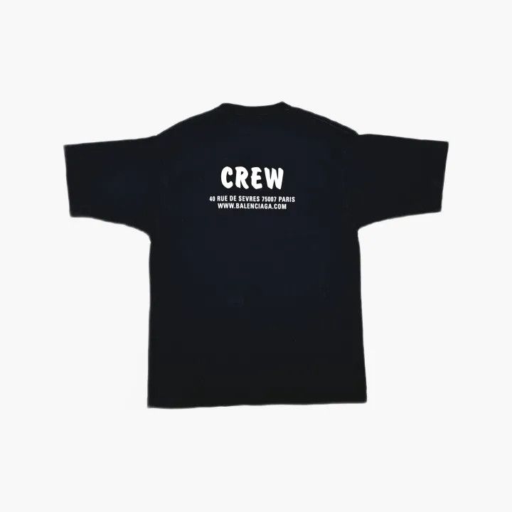 Balenciaga Balenciaga Black Graphic Oversized T-Shirt 0079 Size S / US 4 / IT 40 - 3 Thumbnail