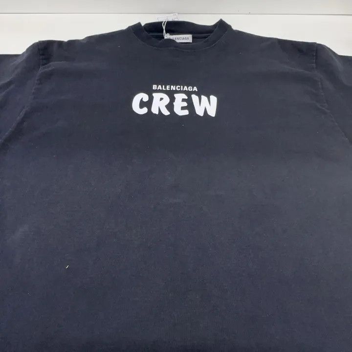 Balenciaga Balenciaga Black Graphic Oversized T-Shirt 0079 Size S / US 4 / IT 40 - 7 Thumbnail