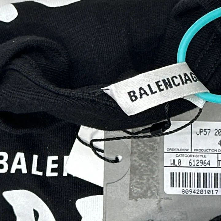 Balenciaga Balenciaga Crew Graphic Oversized T-shirt 0079 Size S / US 4 / IT 40 - 4 Thumbnail