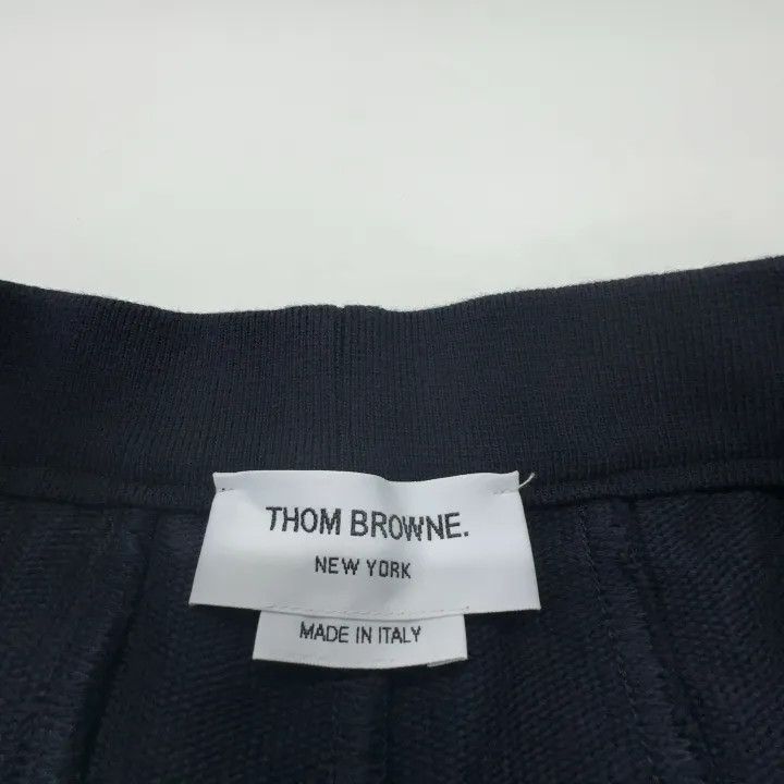 Thom Browne Thom Browne Navy Pleated Mini Skirt for Women 0079 Size 38" / US 16 / IT 52 - 4 Thumbnail
