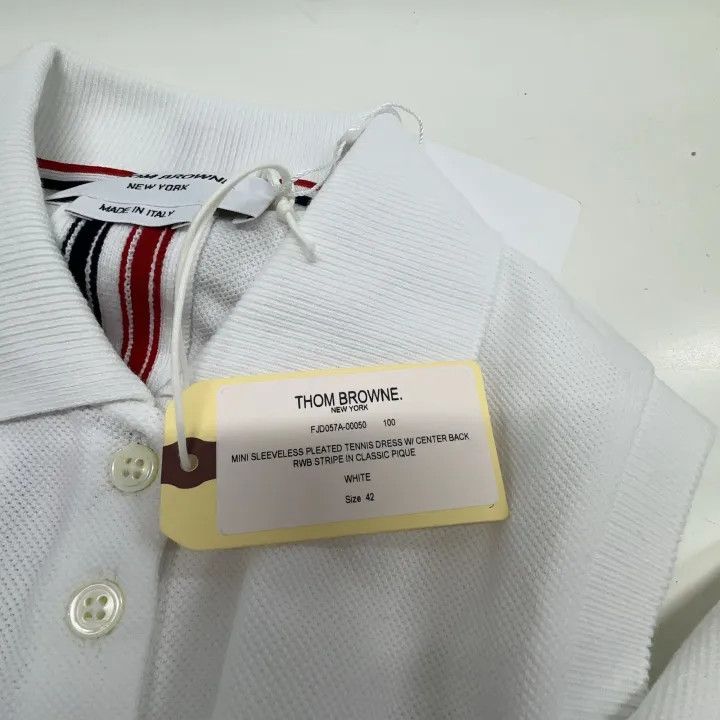 Thom Browne Thom Browne Sleeveless Pleated Tennis Dress 0079 Size L / US 10 / IT 46 - 6 Thumbnail