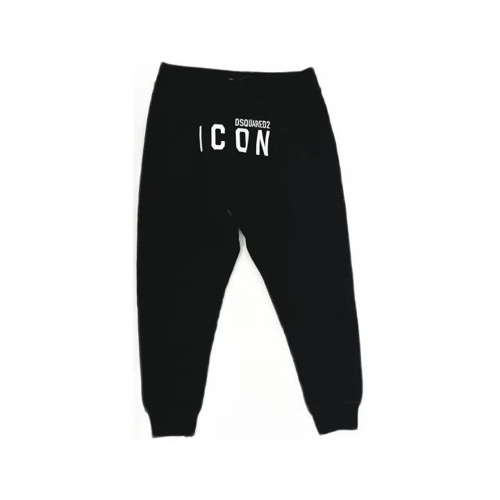 Dsquared2 DSQUARED2 Black Loose Fit Sports Sweatpants 0079 Size US 30 / EU 46 - 2 Thumbnail