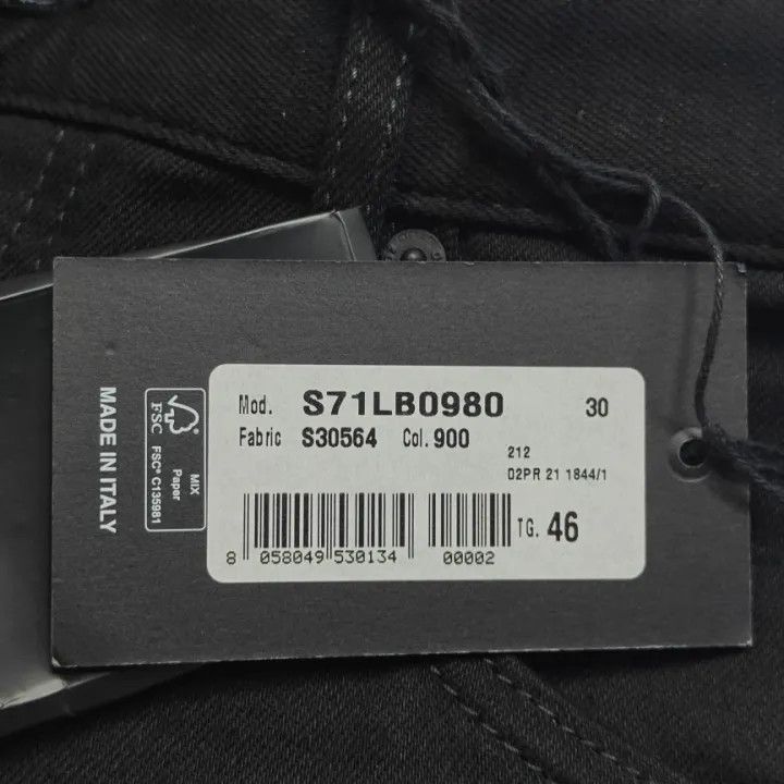 Dsquared2 DSQUARED2 FW21 Black Slim Fit Jeans 0079 Size US 44 / EU 60 - 3 Thumbnail