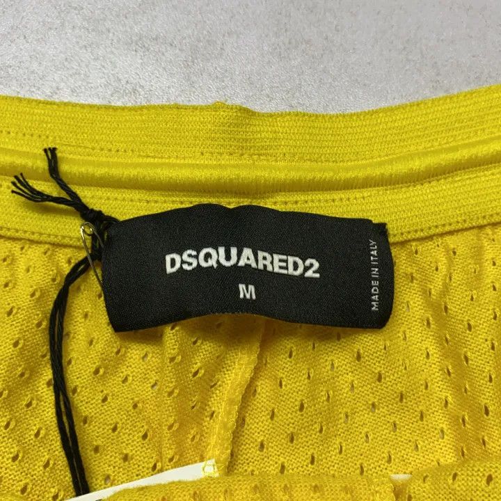 Dsquared2 DSQUARED2 Yellow Breathable Mesh Shorts 0079 Size US 30 / EU 46 - 2 Thumbnail