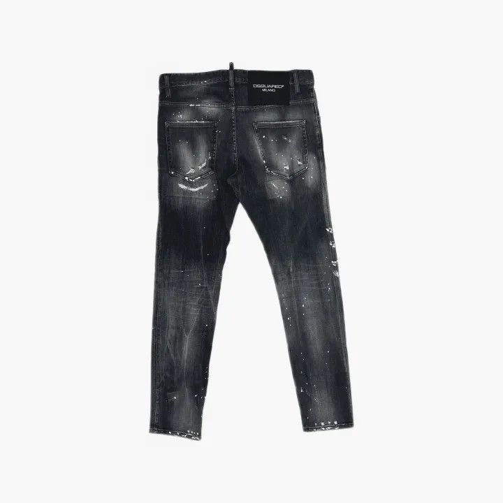 Dsquared2 DSQUARED2 Men's Distressed Black Jeans 0079 Size US 44 / EU 60 - 3 Thumbnail
