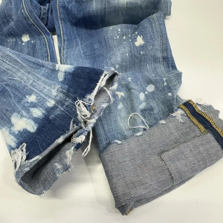 Dsquared2 DSQUARED2 FW22 Distressed Slim Fit Denim Jeans 0079 Size US 44 / EU 60 - 10 Thumbnail