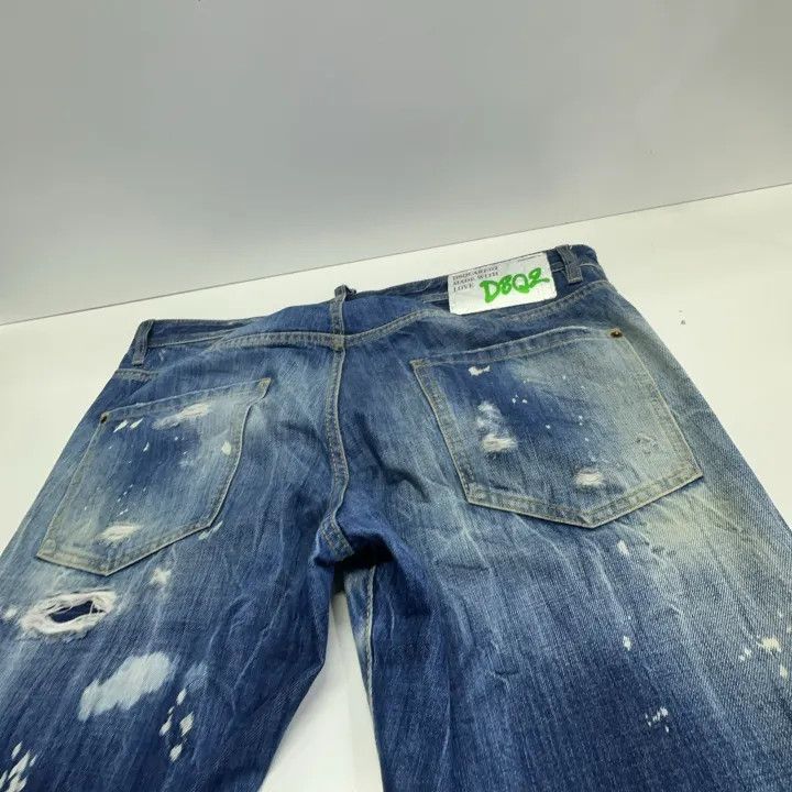 Dsquared2 DSQUARED2 FW22 Distressed Slim Fit Denim Jeans 0079 Size US 44 / EU 60 - 11 Thumbnail