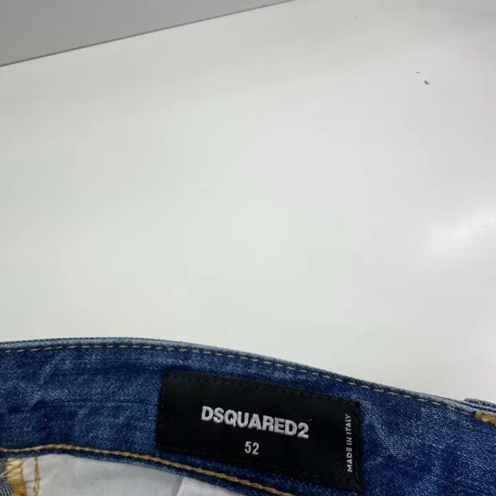 Dsquared2 DSQUARED2 FW22 Distressed Slim Fit Denim Jeans 0079 Size US 44 / EU 60 - 4 Thumbnail