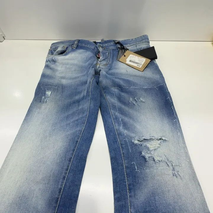 Dsquared2 DSQUARED2 Slim Fit Light Blue Denim Pants 0079 Size US 44 / EU 60 - 8 Thumbnail