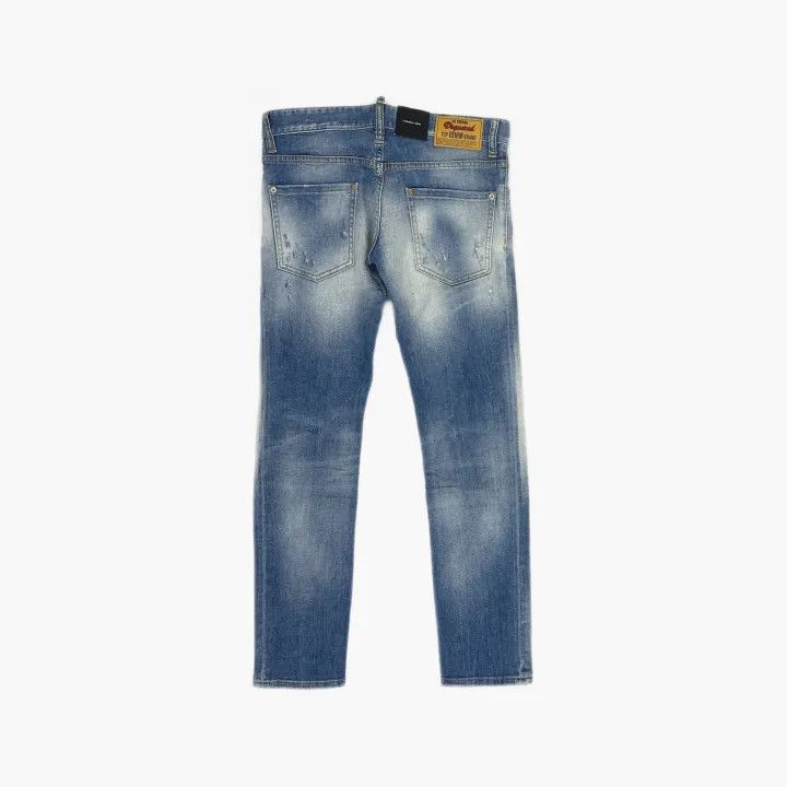 Dsquared2 DSQUARED2 Slim Fit Light Blue Denim Pants 0079 Size US 44 / EU 60 - 3 Thumbnail