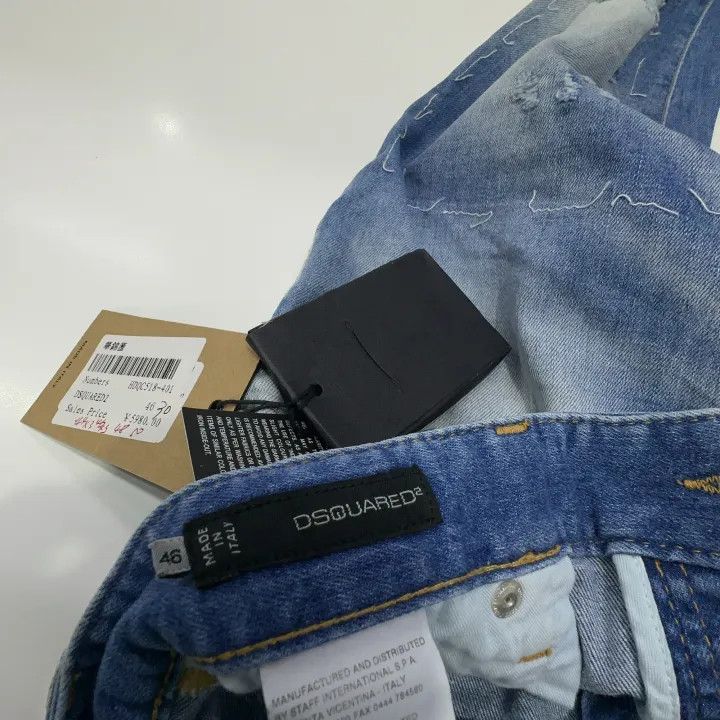 Dsquared2 DSQUARED2 Slim Fit Light Blue Denim Pants 0079 Size US 44 / EU 60 - 4 Thumbnail