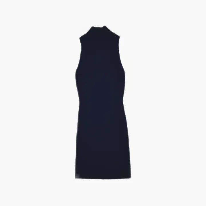 Diesel Diesel Blue Sleeveless High Neck Dress 0079 Size 24" / US 00 / IT 34 - 3 Thumbnail