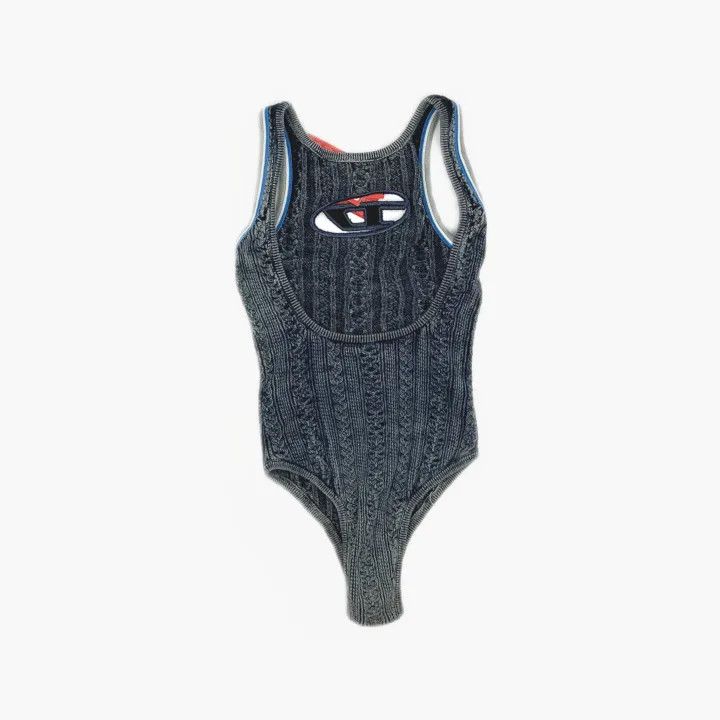 Diesel Diesel SS23 Hollow Logo Sleeveless Bodysuit 0079 Size 24" / US 00 / IT 34 - 3 Thumbnail