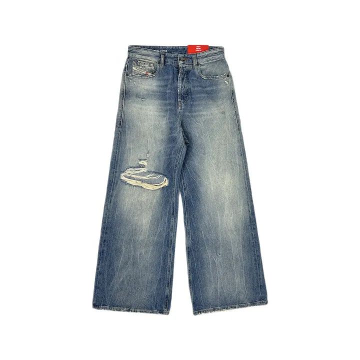 Diesel Diesel 1996 D-Sire Distressed Denim Pants 0079 Size US 26 / EU 42 - 2 Thumbnail
