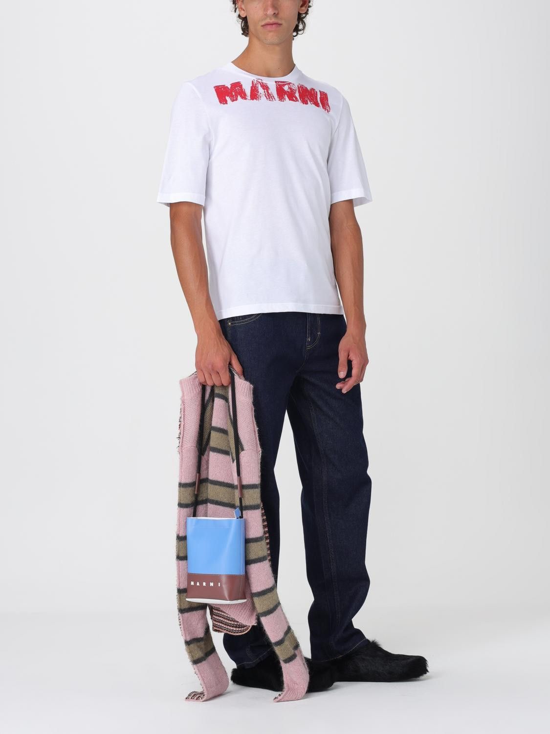 Marni Marni T-Shirt Men White Size US L / EU 52-54 / 3 - 2 Thumbnail