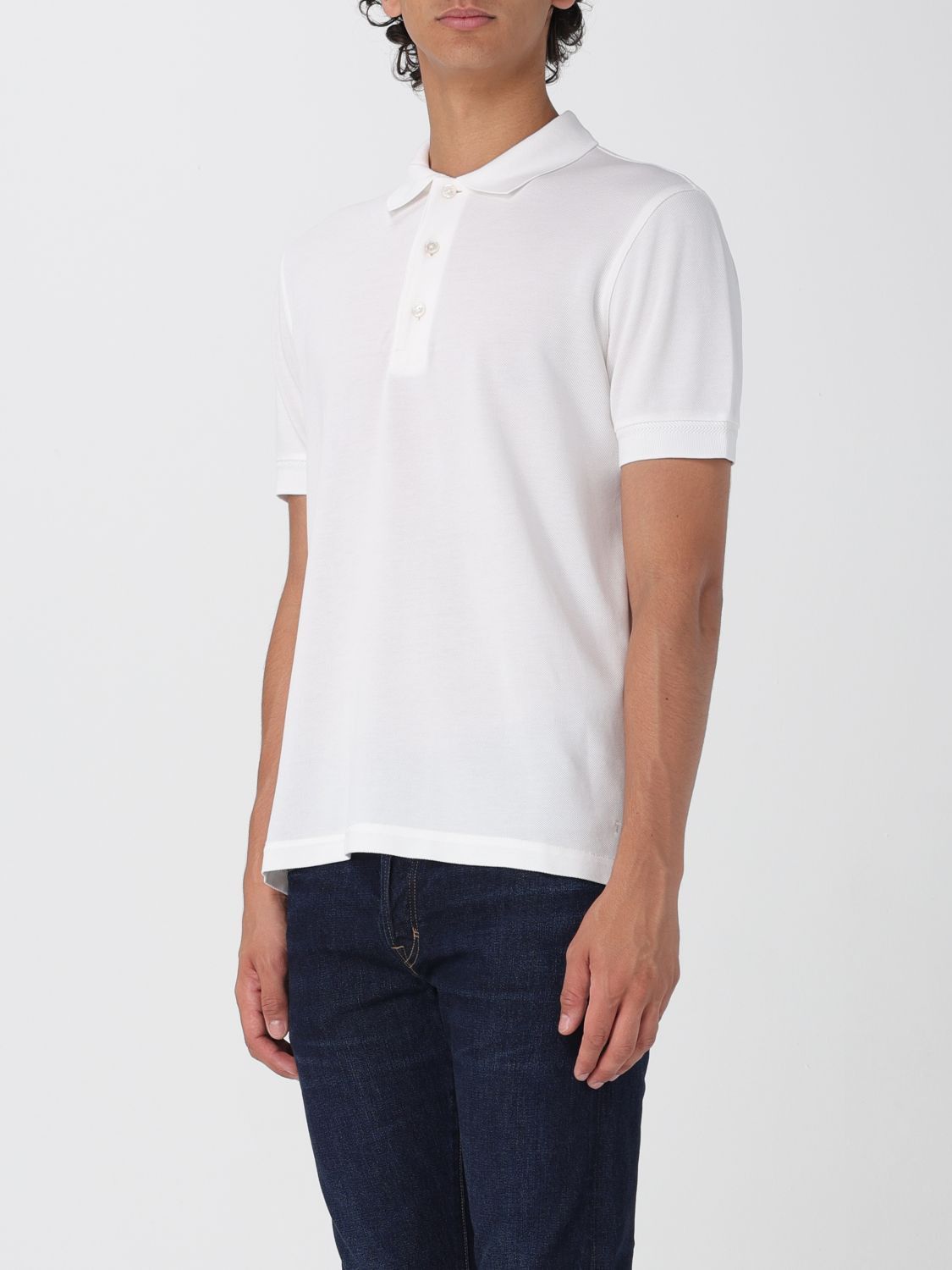 Tom Ford Tom Ford Polo Shirt Men White Size US XL / EU 56 / 4 - 3 Thumbnail