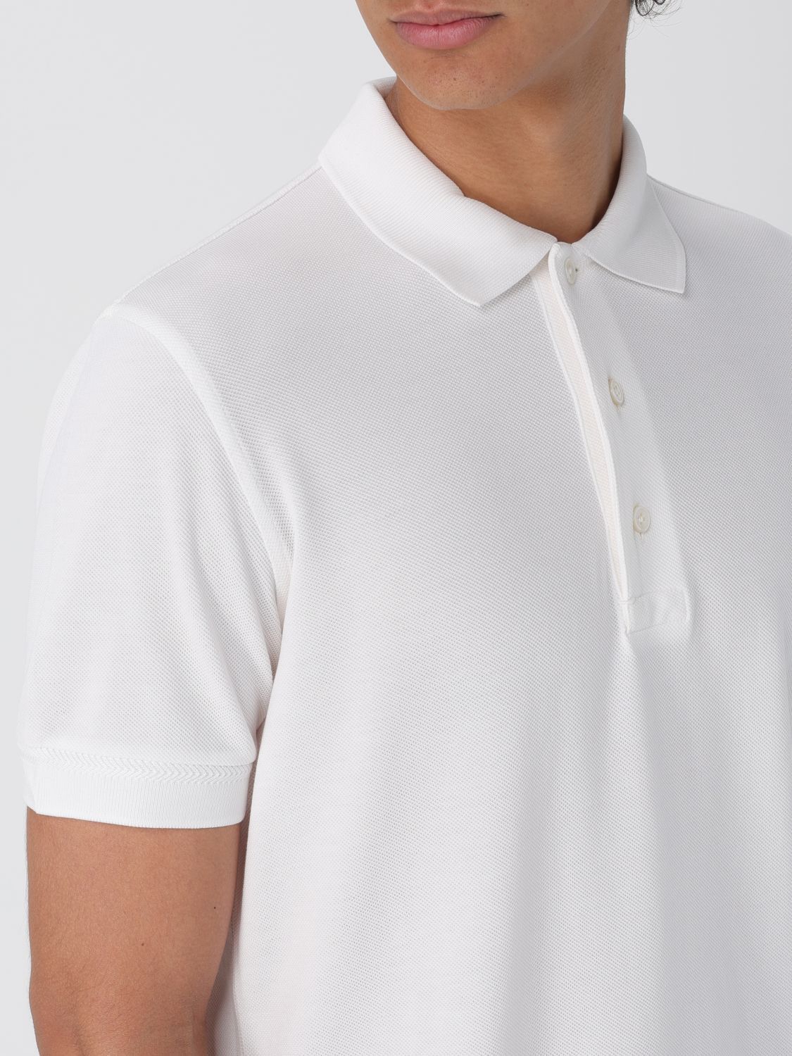 Tom Ford Tom Ford Polo Shirt Men White Size US XXL / EU 58 / 5 - 4 Thumbnail
