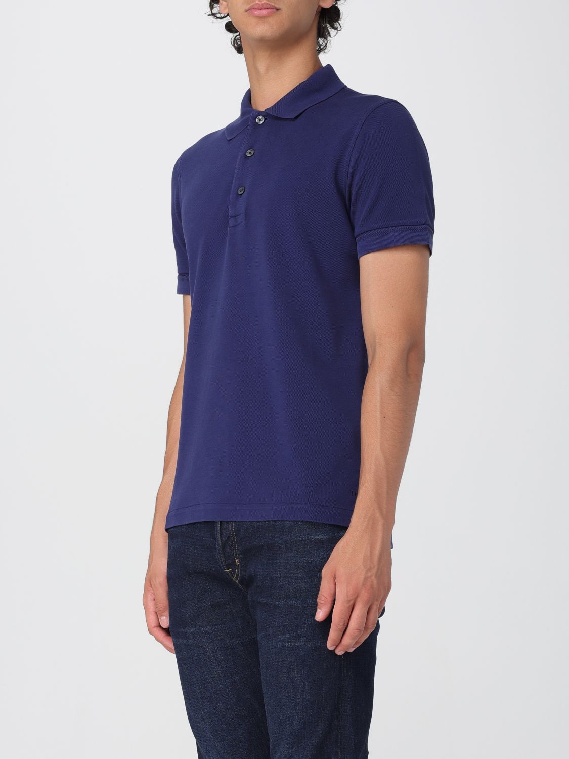 Tom Ford Tom Ford Polo Shirt Men Blue Size US L / EU 52-54 / 3 - 3 Thumbnail