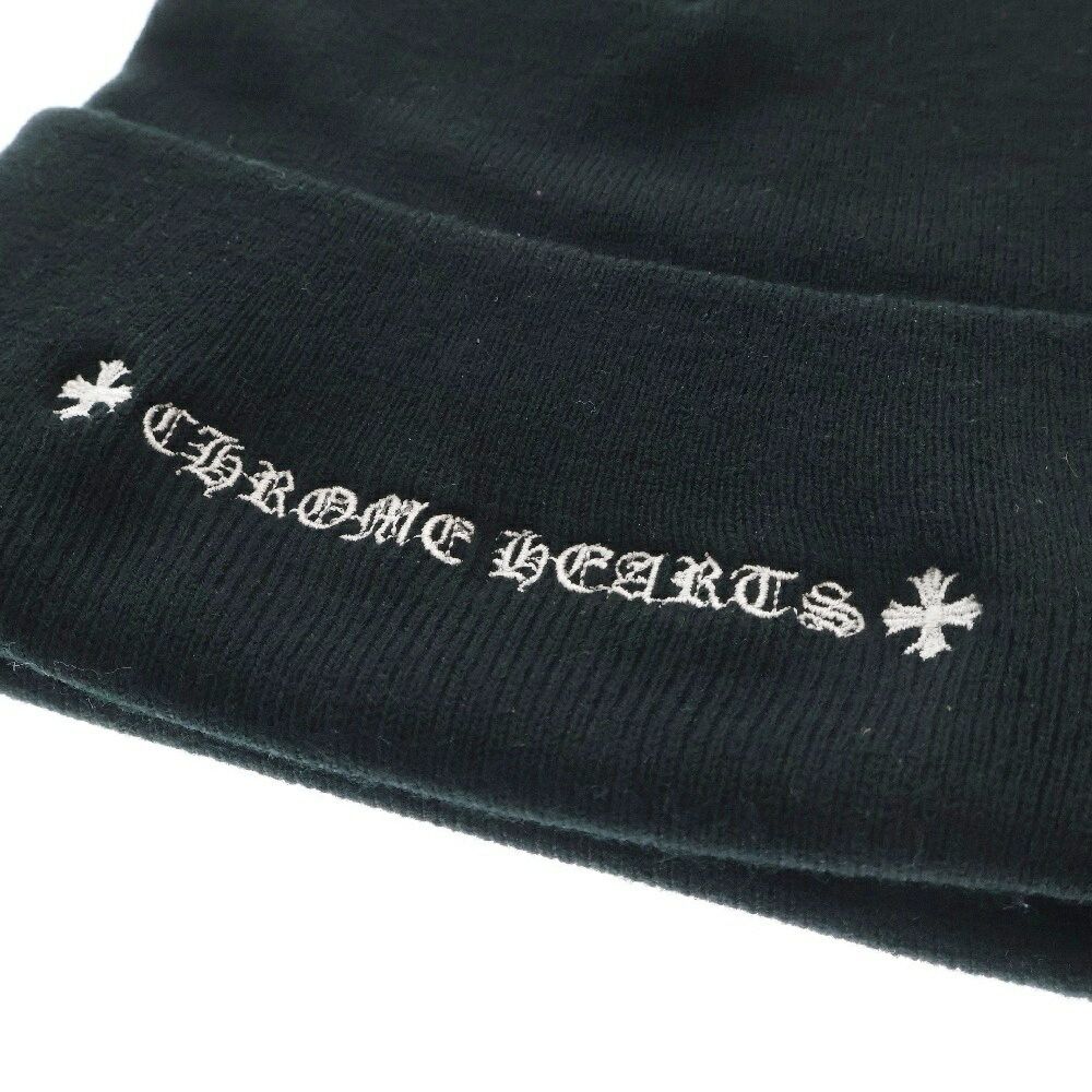 帽子 hrome hearts watch cap logo beanie Chrome Hearts Logo Beanie