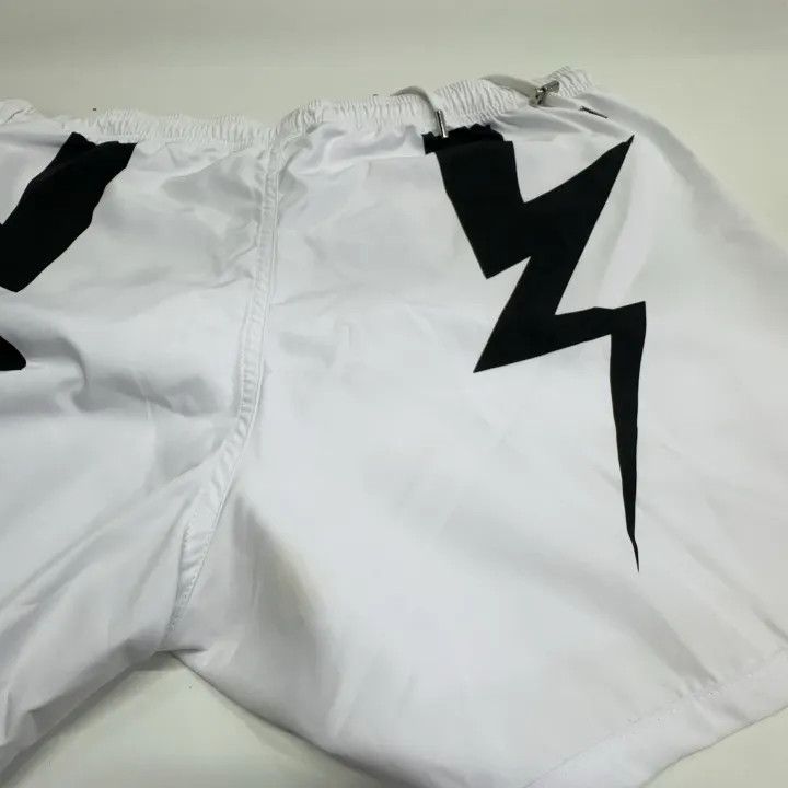 Neil Barrett Neil Barrett Lightning Print Casual Shorts 0079 Size US 30 / EU 46 - 9 Thumbnail