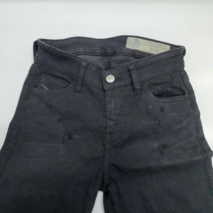 Diesel Diesel Black Slim Fit Denim Pants 0079 Size US 26 / EU 42 - 8 Thumbnail