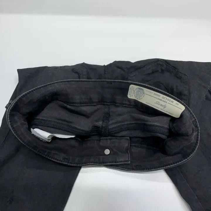 Diesel Diesel Black Slim Fit Denim Pants 0079 Size US 26 / EU 42 - 7 Thumbnail