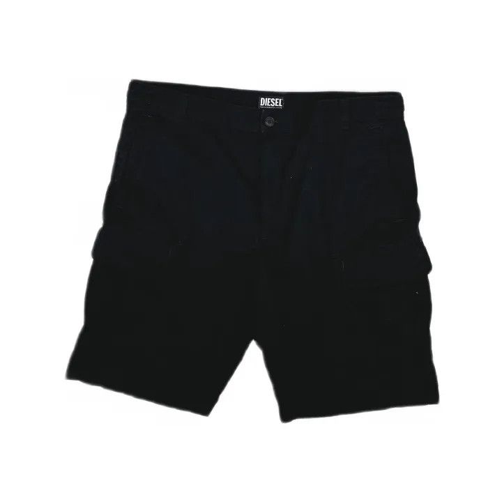 Diesel Diesel Black Casual Cargo Shorts for Men 0079 Size US 44 / EU 60 - 2 Thumbnail