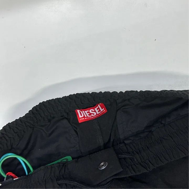 Diesel Diesel Black Embroidered Logo Cargo Pants 0079 Size US 44 / EU 60 - 5 Thumbnail