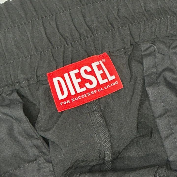 Diesel Diesel Black Embroidered Logo Cargo Pants 0079 Size US 44 / EU 60 - 2 Thumbnail