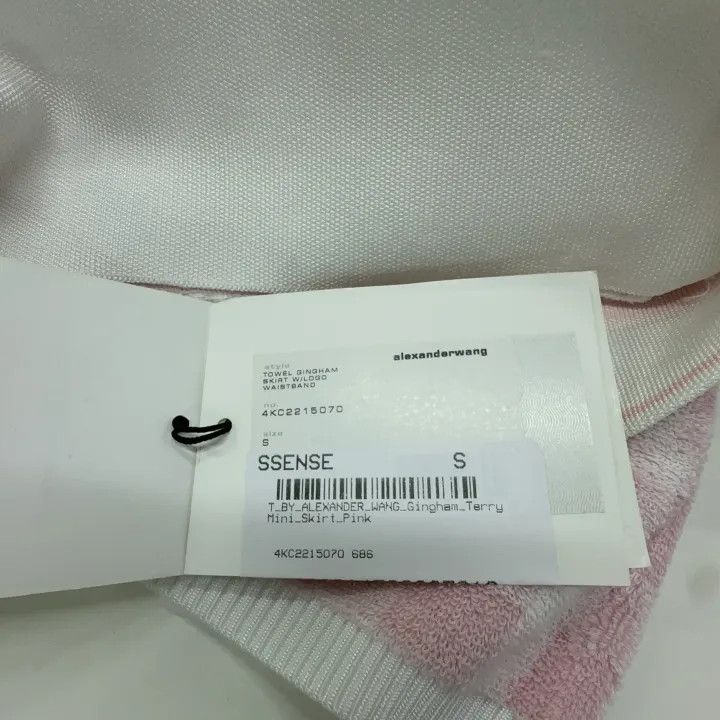 Alexander Wang Alexander Wang Pink Checkered Mini Skirt 0079 Size 22" - 5 Thumbnail