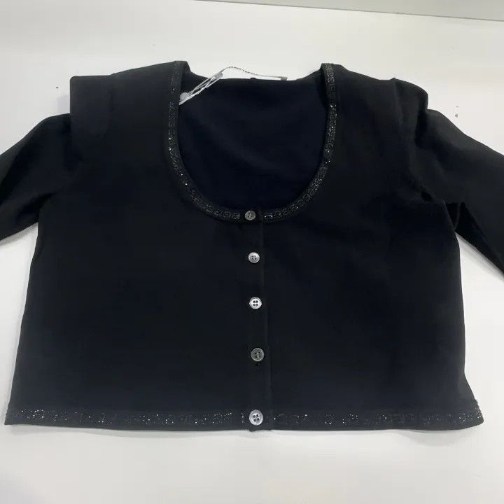 Alexander Wang Alexander Wang Black Knitted Cardigan 0079 Size L / US 10 / IT 46 - 9 Thumbnail