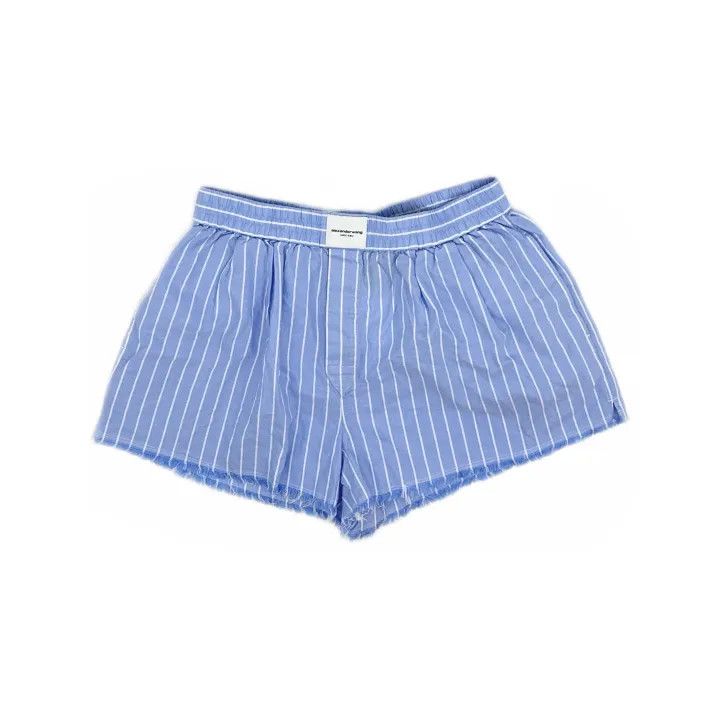 Alexander Wang Alexander Wang SS23 Logo Print Striped Shorts 0079 Size 30" / US 8 / IT 44 - 2 Thumbnail