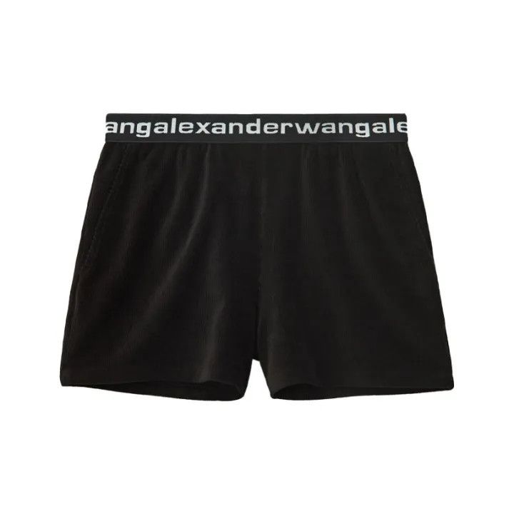 Alexander Wang Alexander Wang Black Corduroy Shorts for Women 0079 Size 24" / US 00 / IT 34 - 2 Thumbnail