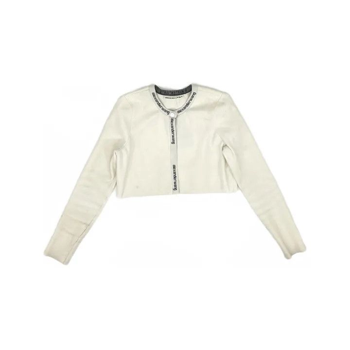 Alexander Wang Alexander Wang SS22 Logo Embellished Knit Cardigan 0079 Size M / US 6-8 / IT 42-44 - 2 Thumbnail