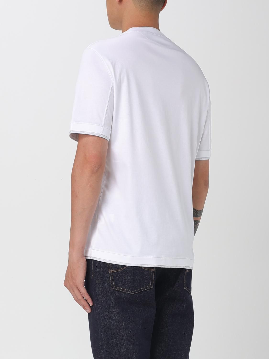 Brunello Cucinelli Brunello Cucinelli T-Shirt Men White Size US S / EU 44-46 / 1 - 3 Thumbnail