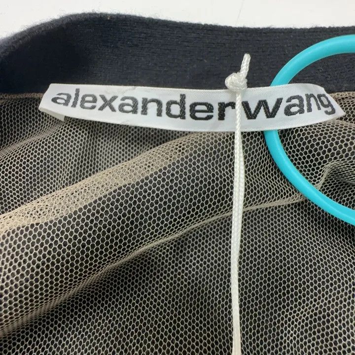 Alexander Wang Alexander Wang Sheer Black Cardigan Sweater for Women 0079 Size S / US 4 / IT 40 - 4 Thumbnail