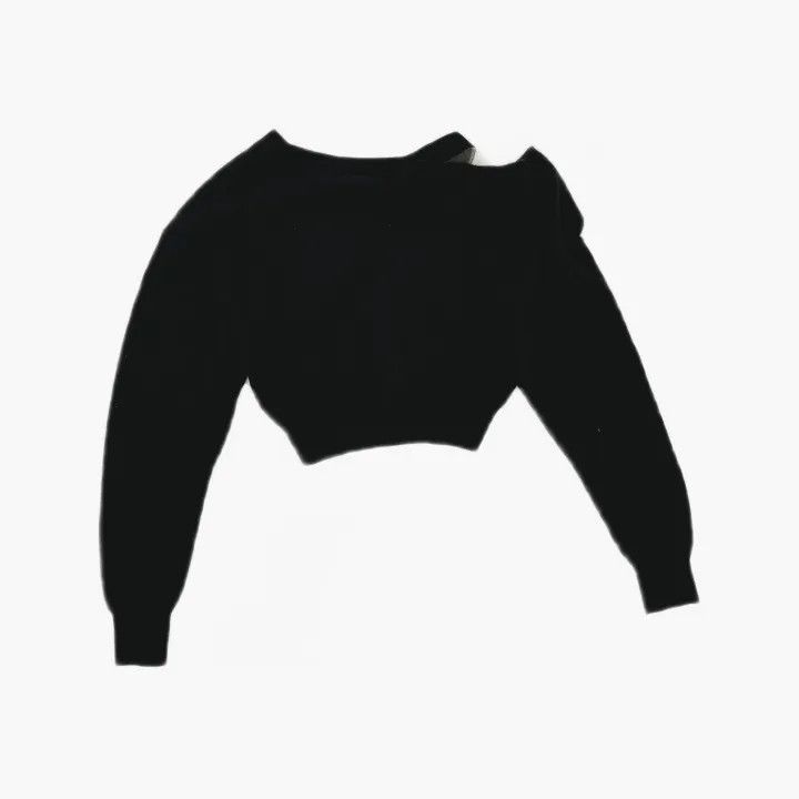 Alexander Wang Alexander Wang Sheer Black Cardigan Sweater for Women 0079 Size S / US 4 / IT 40 - 3 Thumbnail