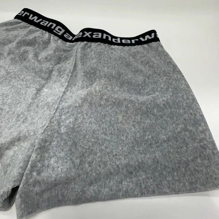 Alexander Wang Alexander Wang SS21 Logo Velvet Shorts for Women 0079 Size 24" / US 00 / IT 34 - 10 Thumbnail