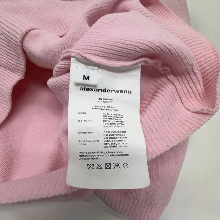 Alexander Wang Alexander Wang Pink Short Sleeve Sweatshirt 0079 Size M / US 6-8 / IT 42-44 - 5 Thumbnail