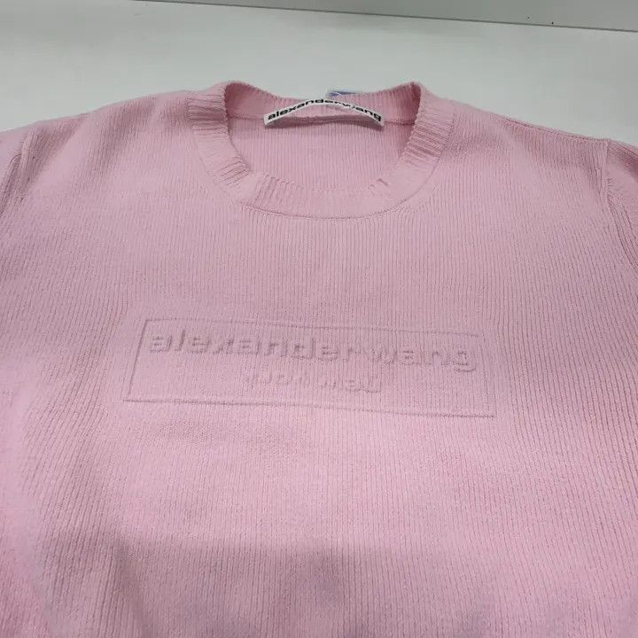 Alexander Wang Alexander Wang Pink Short Sleeve Sweatshirt 0079 Size M / US 6-8 / IT 42-44 - 8 Thumbnail
