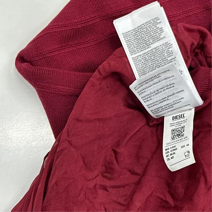 Diesel Diesel Y2K Red Irregular Casual Long Skirt 0079 Size 42" / US 20 - 3 Thumbnail