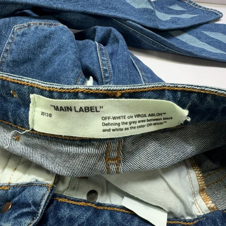 Off-White OFF-WHITE Classic Slim Fit Denim Pants 0079 Size 24" / US 00 / IT 34 - 4 Thumbnail